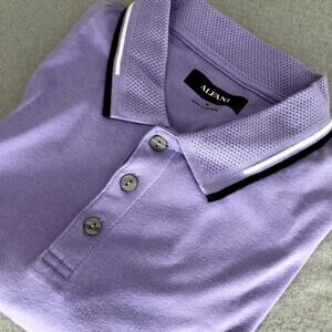 Alfani Mens Short Sleeve Polo Shirt - Size M